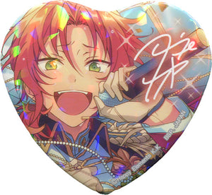 Leo Tsukinaga Ensemble Stars! TORUPAKA! Heart Shaped Can Badge Vol.7 Ver.B Can Badge [USED]