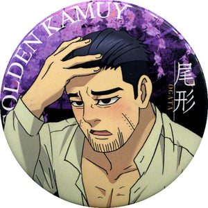 Hyakunosuke Ogata Golden Kamuy Newly Drawn Secret Can Badge Cherry Blossom Festival Pop Up Shop in Shibuya Marui Limited Tin Badge [USED]