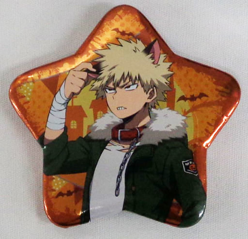 My Hero Academia Katsuki Bakugo Halloween Pattern Star-Shaped Can Badge China Limited Buttons [USED]