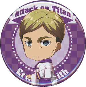 Erwin Smith Attack on Titan Mini Character Can Badge Charaum Cafe Limited Can Badge [USED]