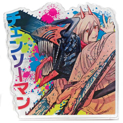 Chainsaw Man Denji Power Acrylic Badge Jump Shop Online Limited Included with 2-Way Shoulder Bag Buttons [USED]