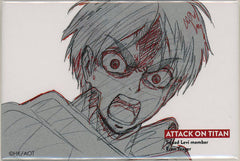 Ellen Yeager Scream Attack on Titan WIT STUDIO Square Can Badge Collection Part 2 Tin Badge [USED]