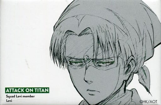 Levi Ackerman Cleaning Attack on Titan WIT STUDIO Square Can Badge Collection Part 2 Tin Badge [USED]