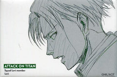 Levi Look Sideways Attack on Titan WIT STUDIO Square Can Badge Collection Part 2 Tin Badge [USED]