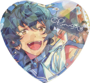 Tsumugi Aoba Ensemble Stars! TORUPAKA! Heart Shaped Can Badge Vol.5 Ver.A Tin Badge [USED]