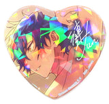 Jun Sazanami Ensemble Stars! TORUPAKA! Heart Shaped Can Badge Vol.5 Ver.B Can Badge [USED]