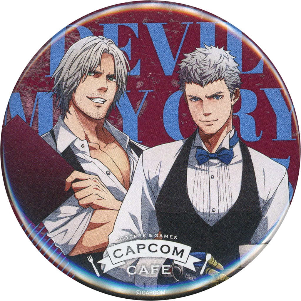Devil May Cry 5 Special Edition Nero Dante Can Badge Capcom Cafe Limited Buttons [USED]