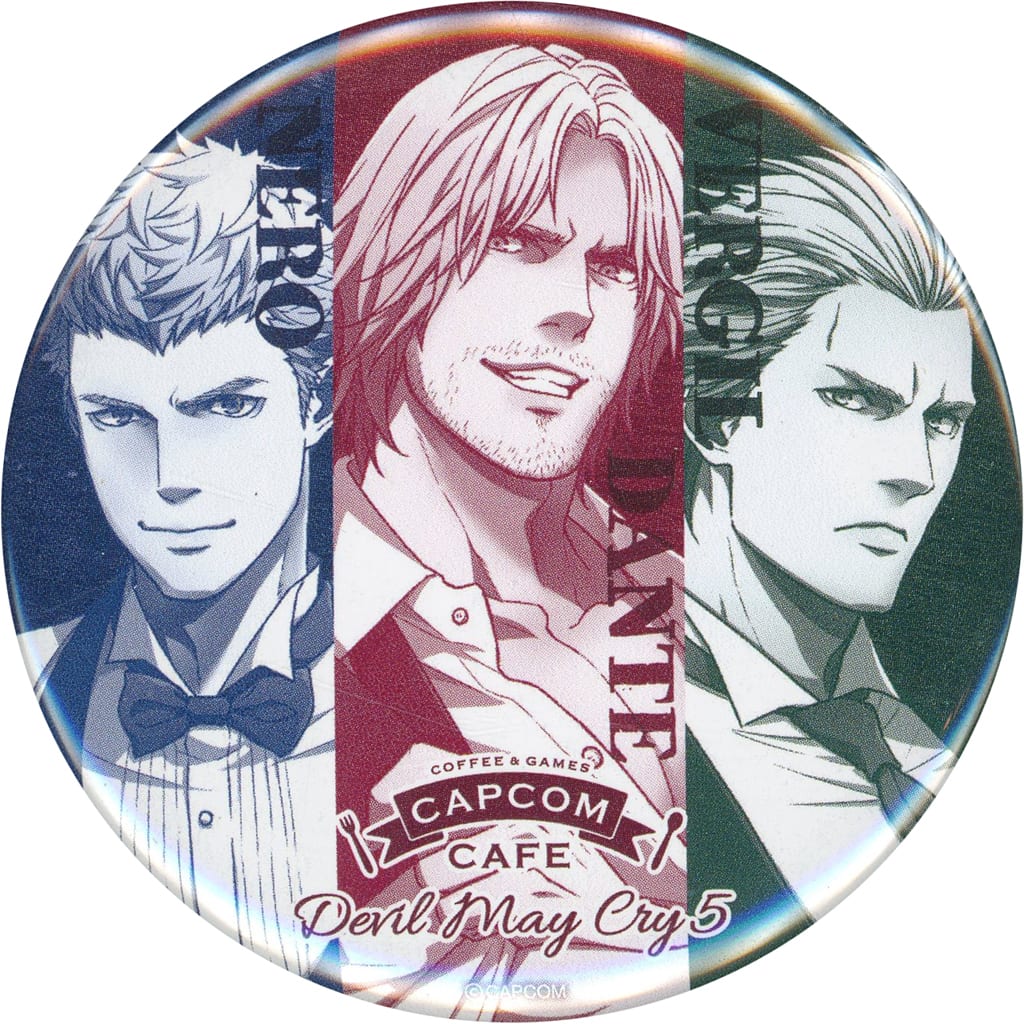 Devil May Cry 5 Special Edition Nero Dante Vergil Can Badge Capcom Cafe Limited Buttons [USED]