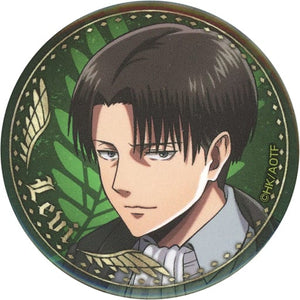 Levi Ackerman Facing Left Attack on Titan Trading Can Badge Tokyo Station Ichiban Plaza Pop Up Store Limited Web Order Products Tin Badge [USED]