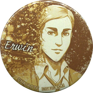 Erwin Smith Attack on Titan Original Can Badge Tokyo Station Pop-Up Store Limited Purchase Benefits Common to All Venues Can Badge [USED]
