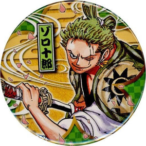 Roronoa Zoro Zoro Juro One Piece Heroes Straw Hat Pirates Wano Country Ver. Collection Can Badge [USED]