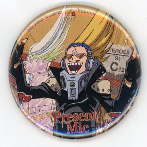 My Hero Academia Present Mic Vintage American Road Motif Can Badge E Bunbougu Cafe Limited Buttons [USED]