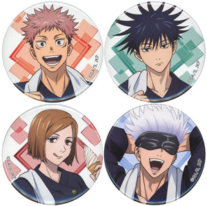 Yuji Itadori, etc. Jujutsu Kaisen Can Badge Set Jujutsu Kaisen Gokurakuyu Raku Spa Gokuraku Juju Yasumi Limited Set of 4 Can Badge [USED]