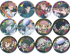 Yuji Itadori, etc. Jujutsu Kaisen Sega Lucky Kuji Graffiti x Battle Big Can Badge Prize J All 12 Types Set Can Badge [USED]