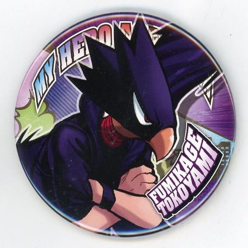 My Hero Academia Fumikage Tokoyami Collection Can Badge Heroaka Exhibition Kv Ver. My Hero Academia Exhibition Drawing Smash Limited Buttons [USED]