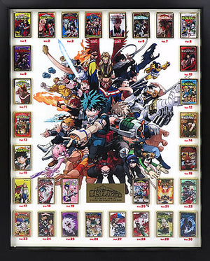 Izuku Midoriya, etc. My Hero Academia JC Vol.1-30 Framed Pins Set My Hero Academia Exhibition Drawing Smash Limited Made-to-Order Limited Lapel Pin [USED]