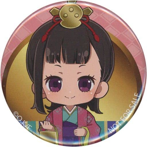 Fire Force Maki Oze Drawing Mini Character Can Badge PRINCESS CAFE Hinamatsuri Campaign Limited Target Product Purchase Privilege Buttons [USED]