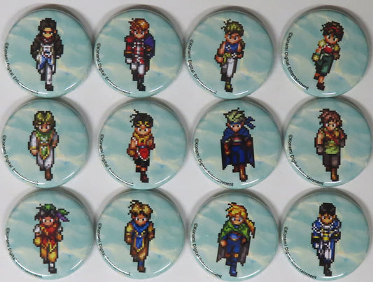 Suikoden I and II HD Remaster Gate Rune War and Dunan Unification War Shu & Others 32mm Can Badge Stellaworth Limited Included with PS5/Switch Game Set of 12 Buttons [USED]
