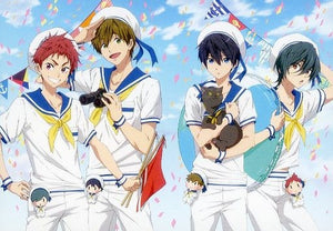 Haruka Nanase, etc. Sailor Suit Free! Movie 4: The Final Stroke Taito Kuji Honpo Medley of Memory Memorial Bromide Prize F Character Card [USED]