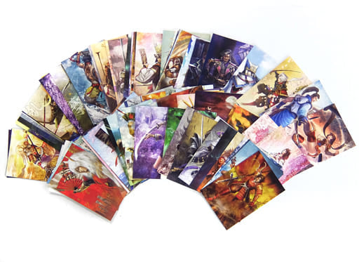 Samurai Warriors 4 DX Setting Art Book Postcard PS4 Switch Software 15th Anniversary Box Bundled Bonus 144-Piece Set Postcards [USED]