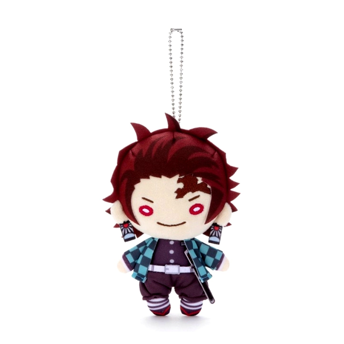 Demon Slayer: Kimetsu no Yaiba Nitotan Plush Toy with Ball Chain Tanjiro Kamado Goods - Plush Toys Resale [NEW]
