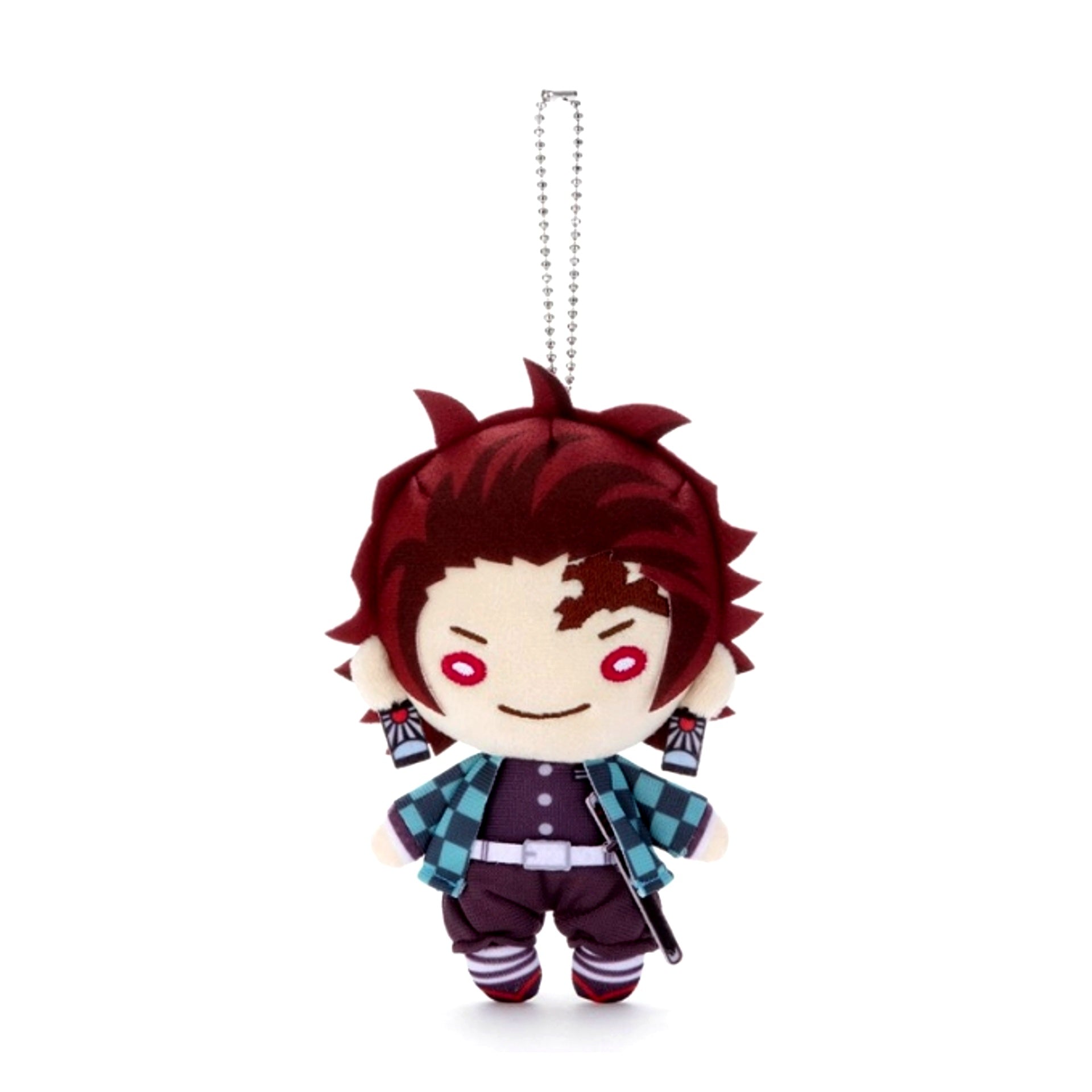 Demon Slayer: Kimetsu no Yaiba Nitotan Plush Toy with Ball Chain Tanjiro Kamado Goods - Plush Toys Resale [NEW]