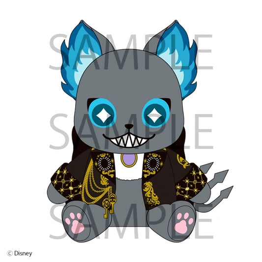Disney Twisted-Wonderland Grim Sitting Plush (Blazing Jewel ver.) [NEW]