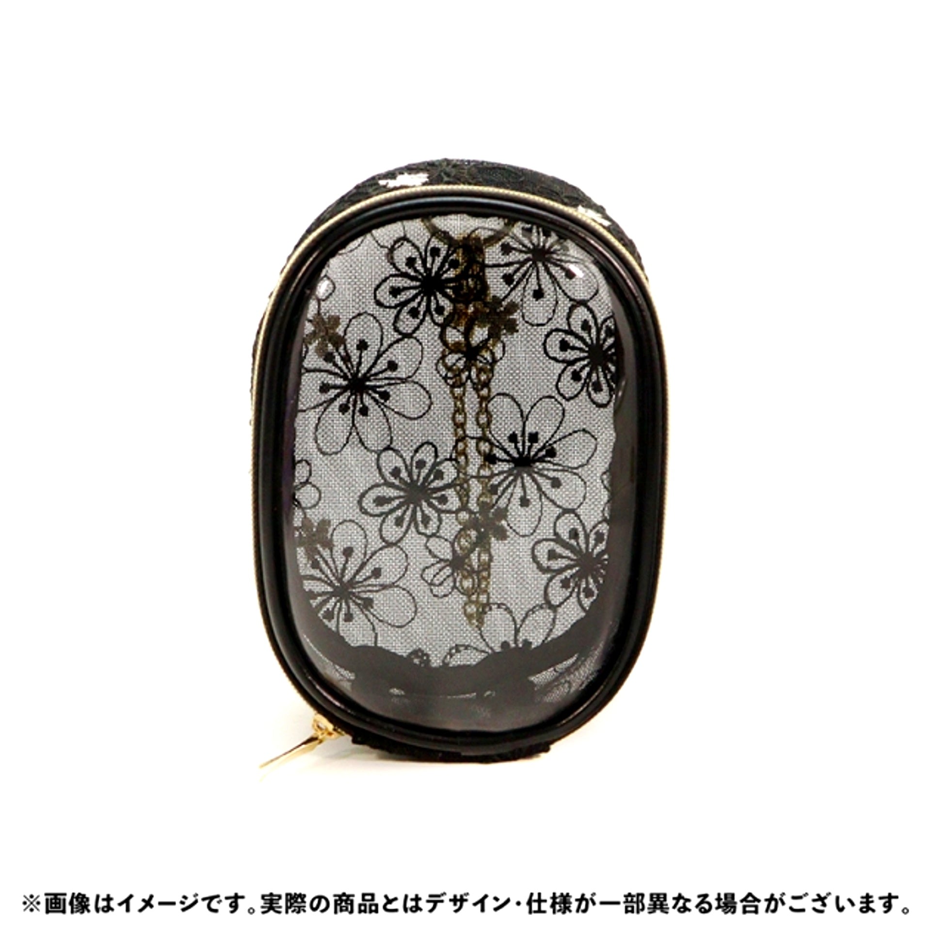 Non-Character Original nui. Sheer Lace Plush Pouch Black [NEW]