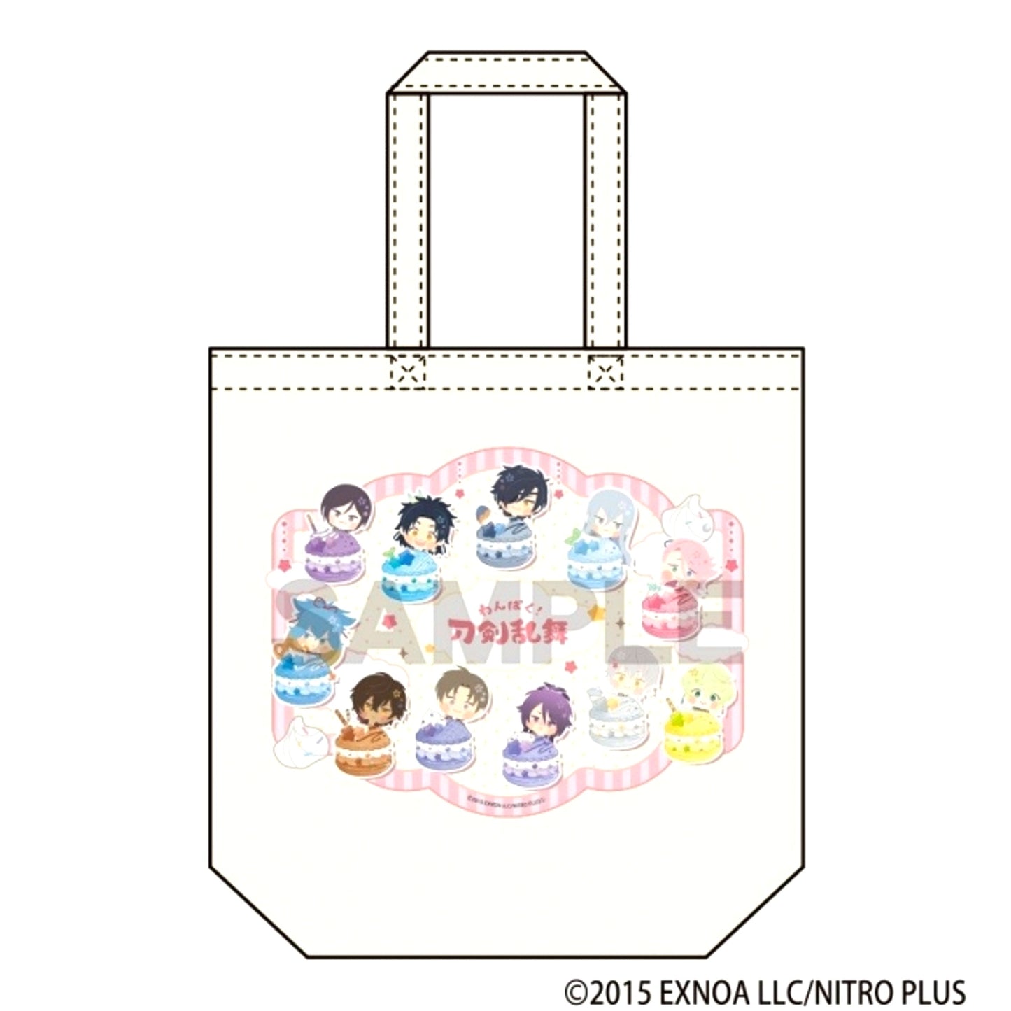 Wanpaku! Touken Ranbu Tote Bag Sweet Macaron [NEW]