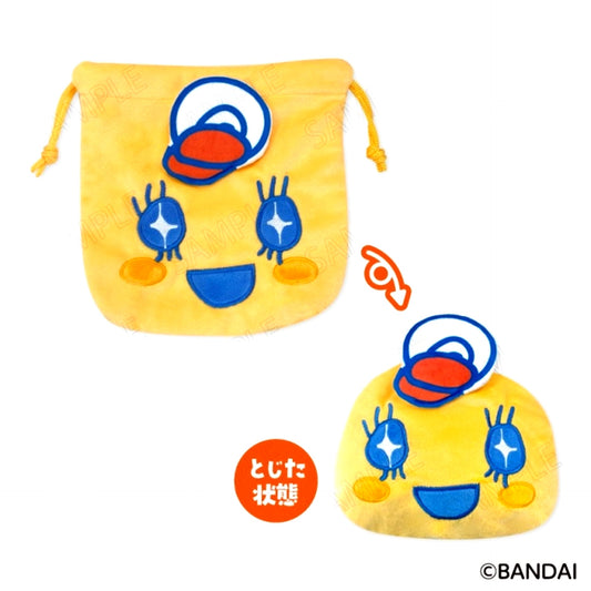 Tamagotchi Welcome Burger Face Drawstring Pouch B: Memetchi [NEW]