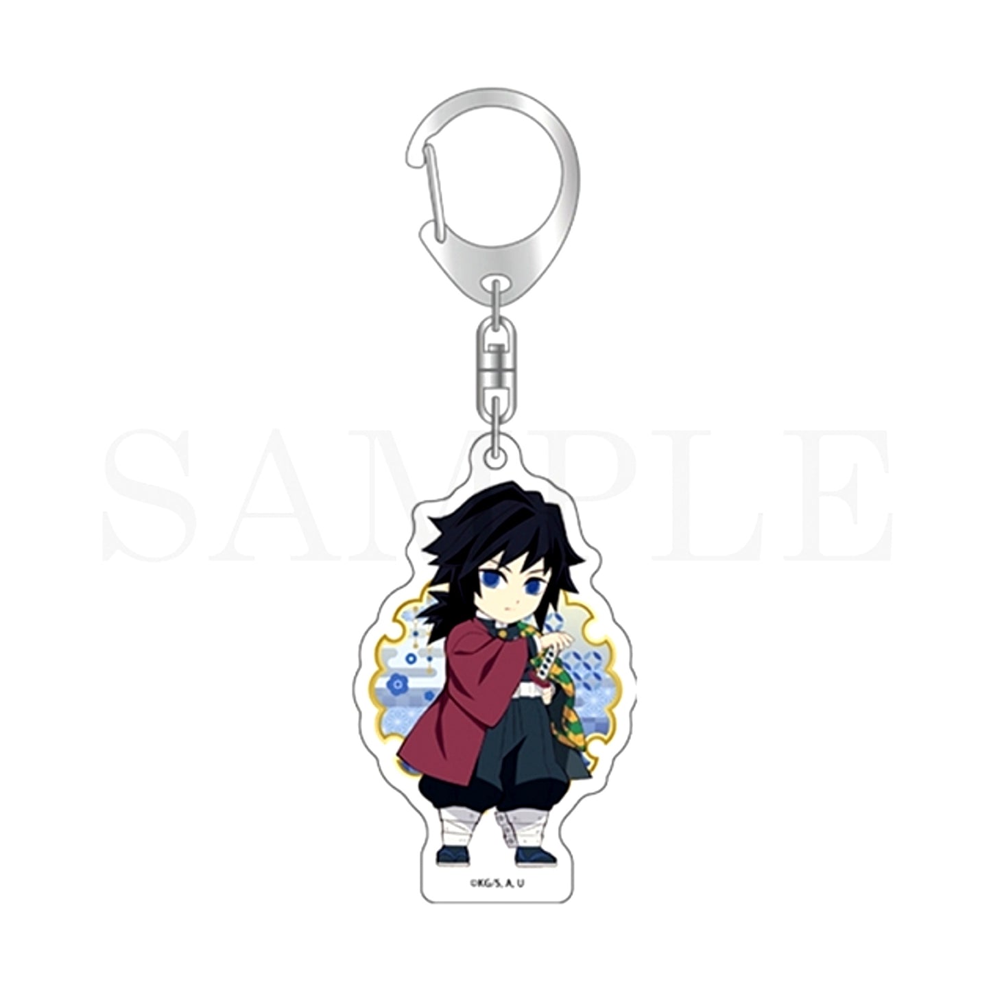 Anime Demon Slayer: Kimetsu no Yaiba Deformed Acrylic Charm Giyu Tomiokau Goods - Charm [NEW]