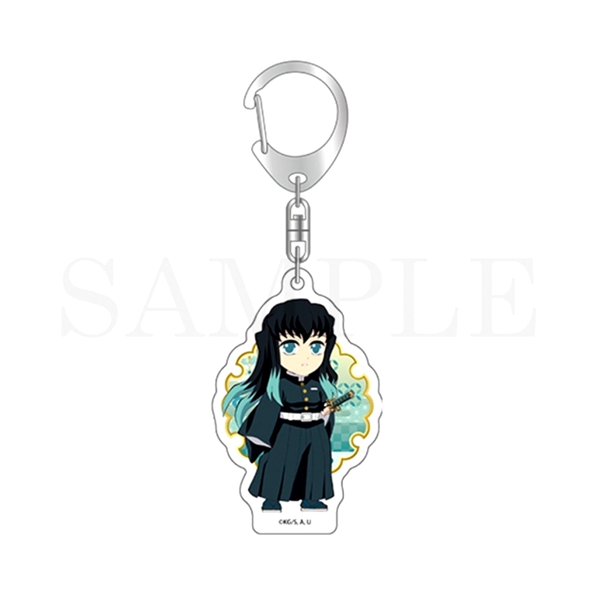 Anime Demon Slayer: Kimetsu no Yaiba Deformed Acrylic Charm Muichirou Tokitou Goods - Charm [NEW]