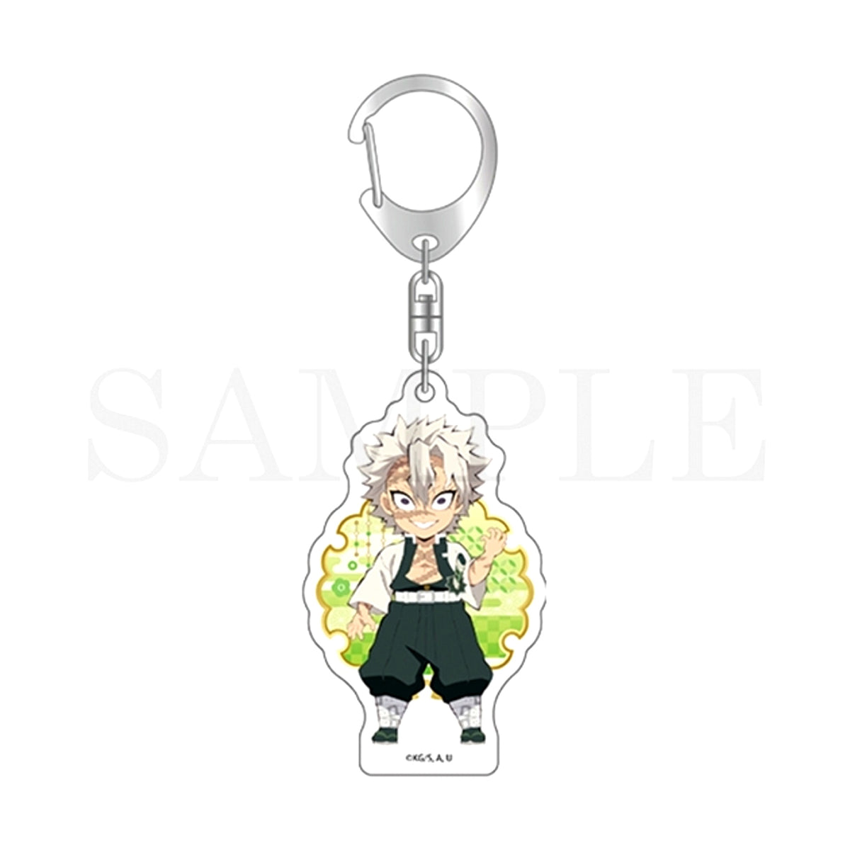 Anime Demon Slayer: Kimetsu no Yaiba Deformed Acrylic Charm Sanemi Shinazugawa Goods - Charm [NEW]
