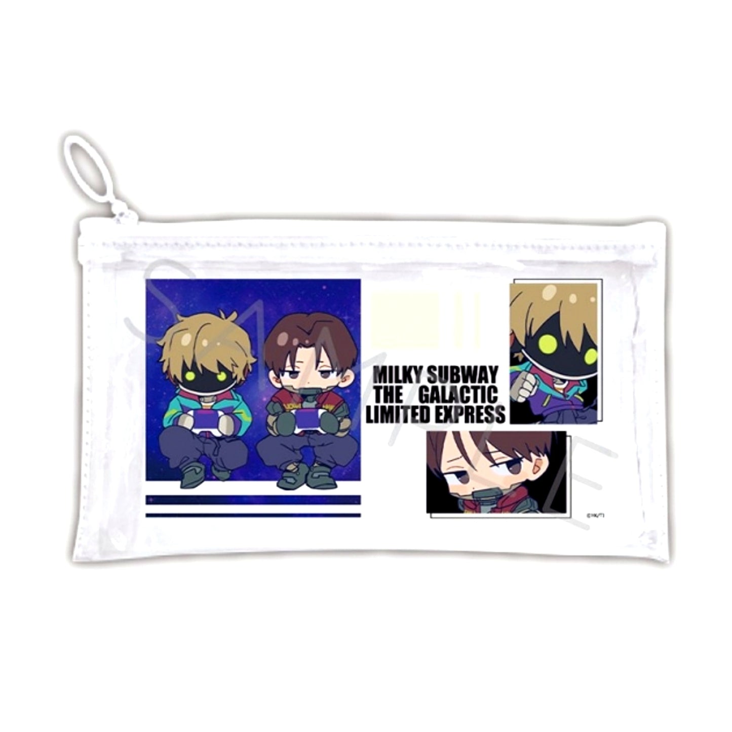 Anime "Galaxy Express Milky Subway" Flat Clear Pouch (Chipokke) TC (Kurt Max) [NEW]
