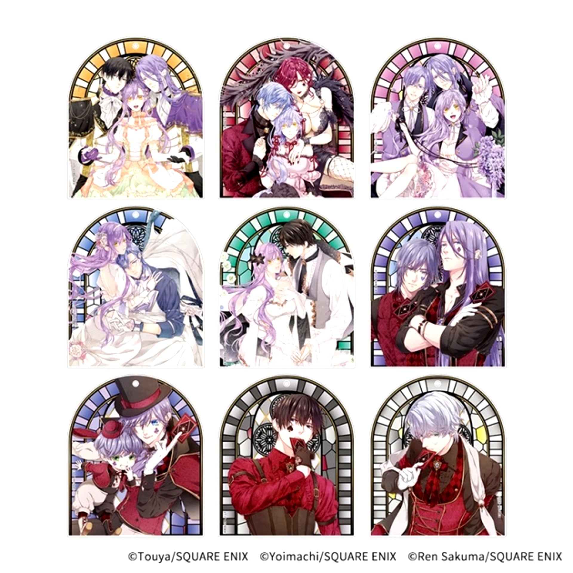 The Villainess Enters the Doting Route (Comic) Trading Acrylic Card Keychain (Stained Glass) Vol.2 [NEW]