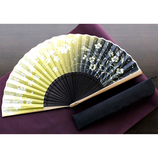 Hakuoki Shinkai Folding Fan (Pouch Set) Heisuke Todo (Reissue) [NEW]