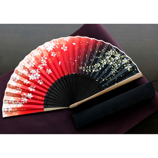 Hakuoki Shinkai Folding Fan (Pouch Set) Sanosuke Harada (Reissue) [NEW]