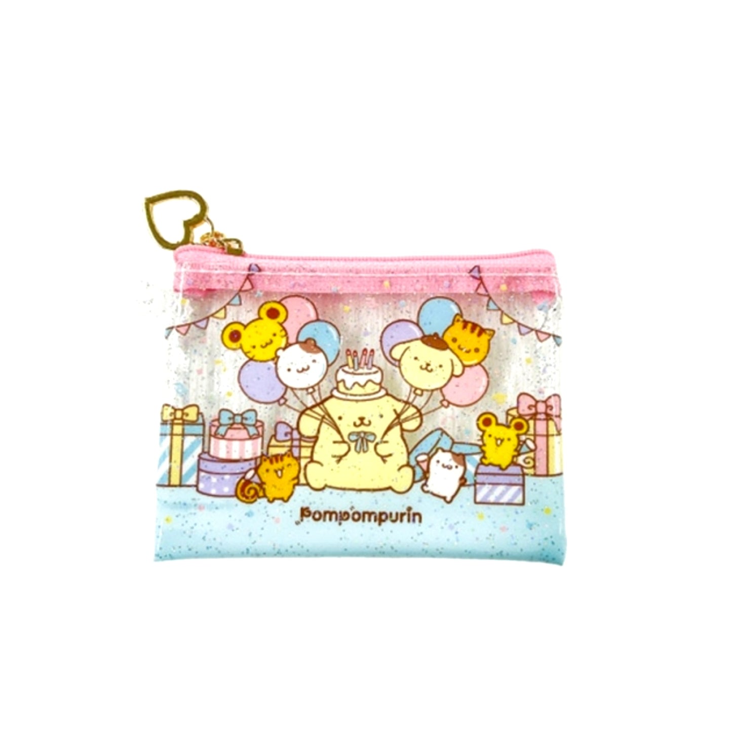 Pompompurin Mini Clear Pouch Pink Goods - Pouch [NEW]