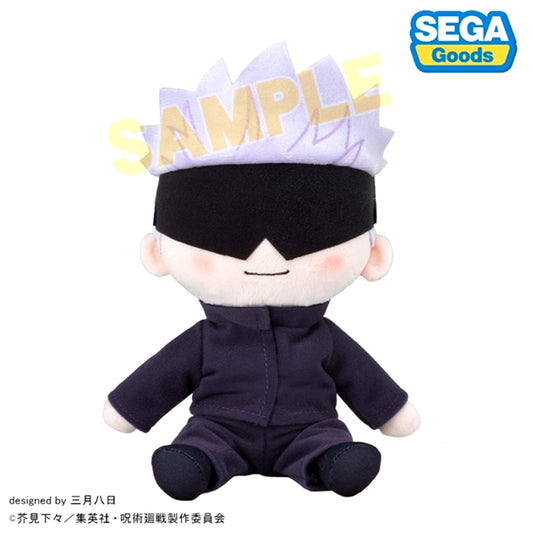 Jujutsu Kaisen Anime 5th Anniversary Satoru Gojo Fuwa Puchi Plush (M) [NEW]