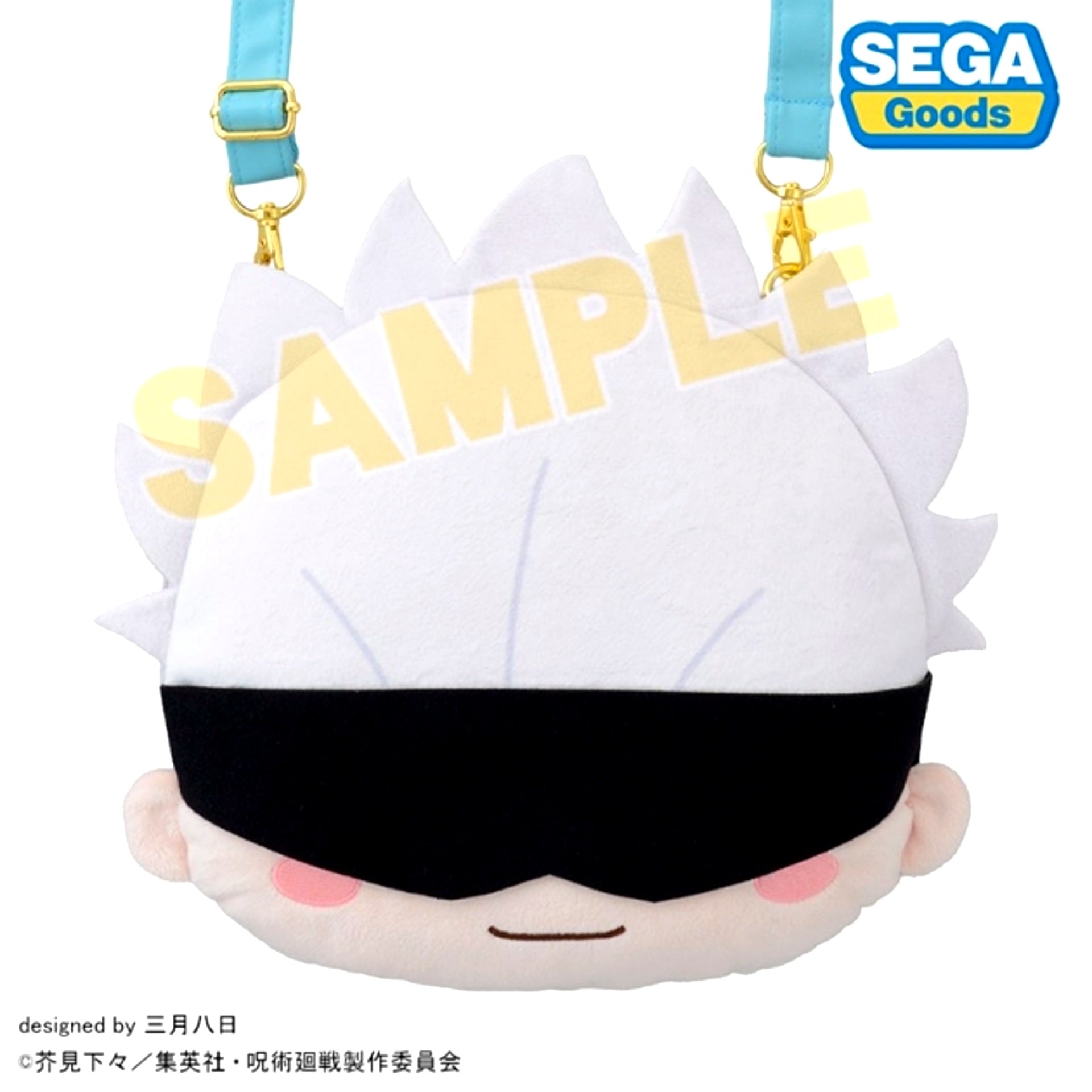 Anime Jujutsu Kaisen 5th Anniversary Satoru Gojo Fuwa Puchi Face Shoulder Bag (M) [NEW]