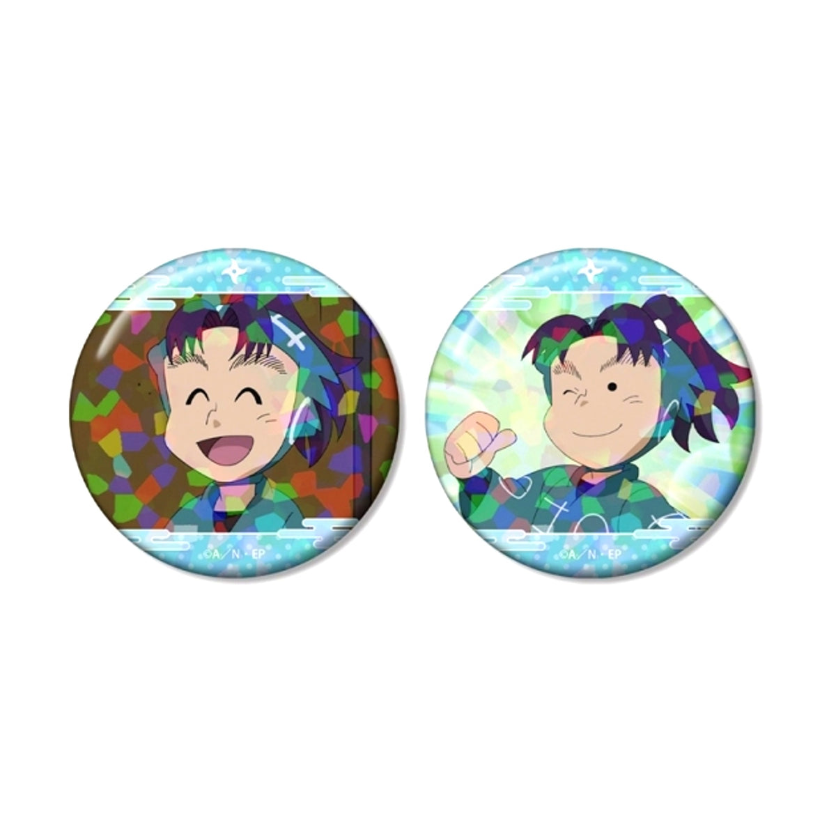 Nintama Rantaro Danzo Kato Scene Photo Hologram Can Badge Set of 2 [NEW]