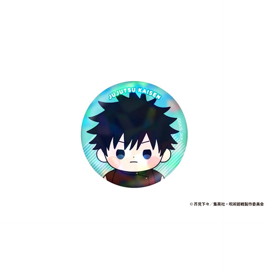 Anime Jujutsu Kaisen 5th Anniversary Mochibi Hologram Can Badge Megumi Fushiguro [NEW]