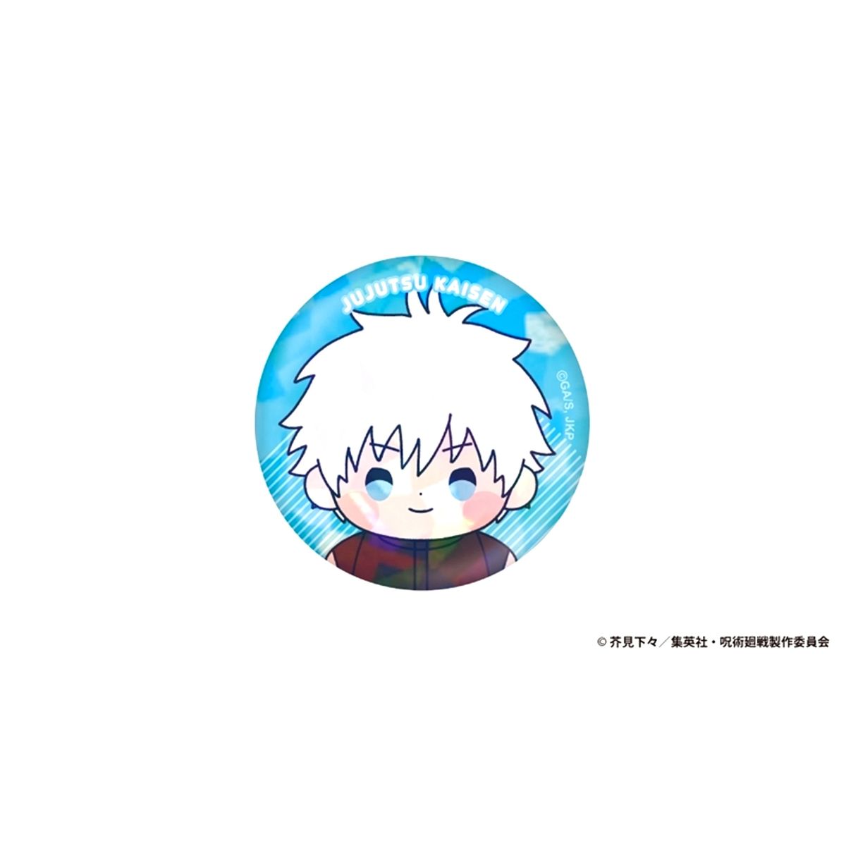 Anime Jujutsu Kaisen 5th Anniversary Mochibi Hologram Can Badge Satoru Gojo [NEW]