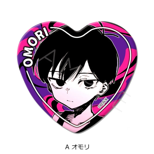 OMORI Heart-Shaped Can Badge A (Omori) [NEW]