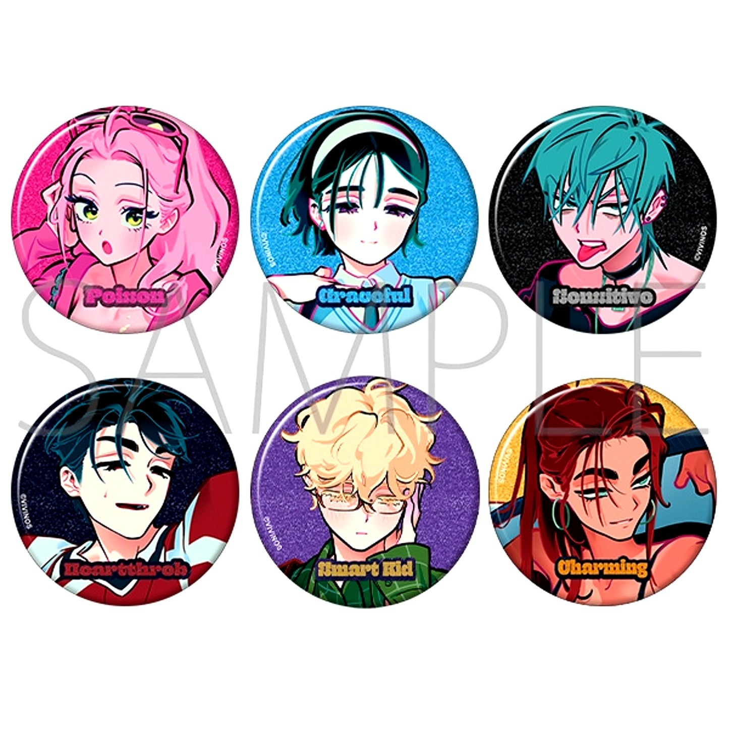 ALIEN STAGE Glitter Button Collection /Find your Plus One! Goods - Badge [NEW]