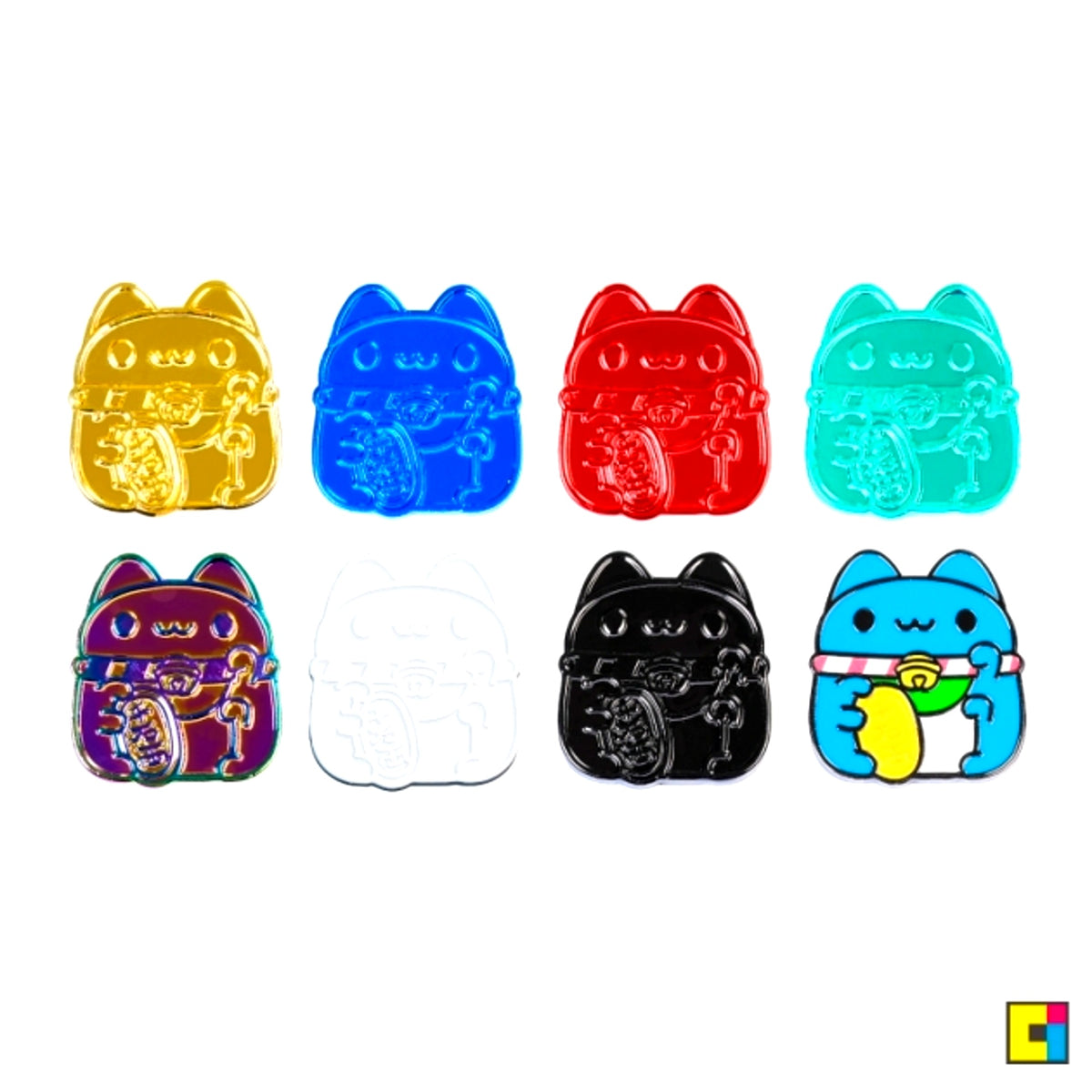BUGCAT CAPOO [Bugcat Capoo] Good Fortune Capoo Metal Pin Badge Thick 3mm (Blind) [NEW]