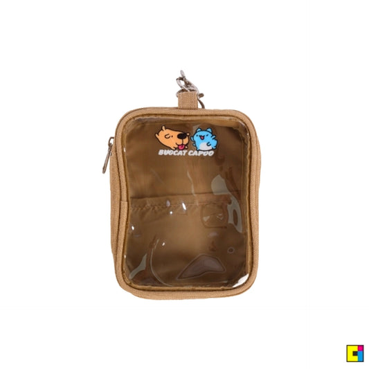 BUGCAT CAPOO [Bugcat Capoo] Capoo & Dog Dog Gaming Plush Multi-Storage Ita Bag (Milk Tea) [NEW]