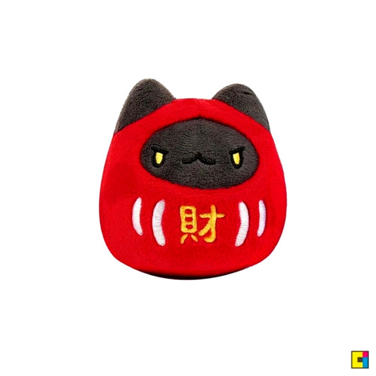 BUGCAT CAPOO [Bugcat Capoo] Black Bugcat Daruma 9cm Plush (Wealth) [NEW]