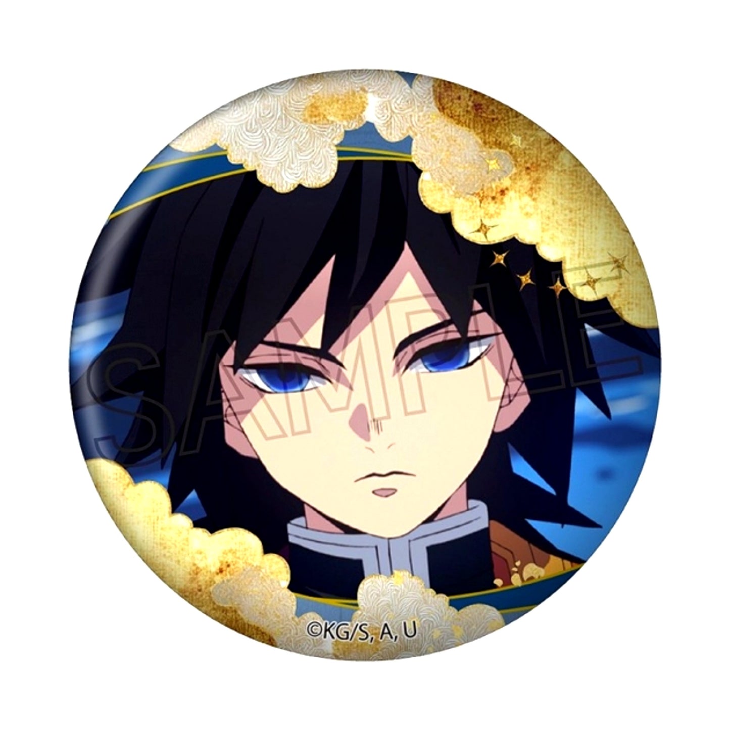 Demon Slayer: Kimetsu no Yaiba Metal Can Badge -Floating Clouds- Vol.1 Giyu Tomioka [NEW]
