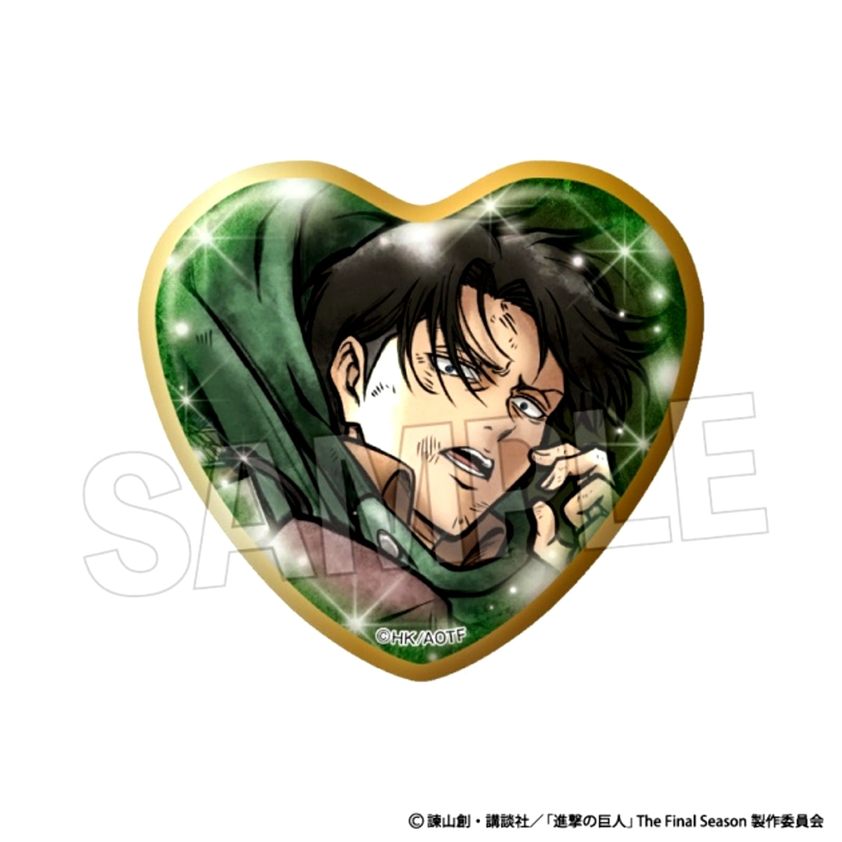 Attack on Titan Enraged!! Heart Can Badge Levi [NEW]